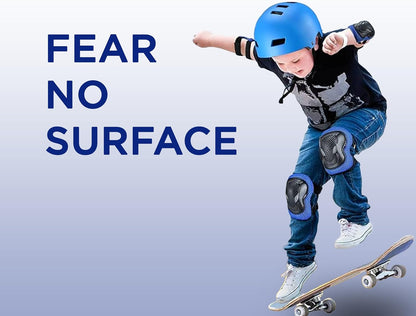 Endless EL1028 Protective Guard Kit for Skating, Cycling and Skateboarding with Knee, Elbow and Wrist Protector | Material: ABS, Nylon | With Adjustable Straps to Fit Perfectly for Adults