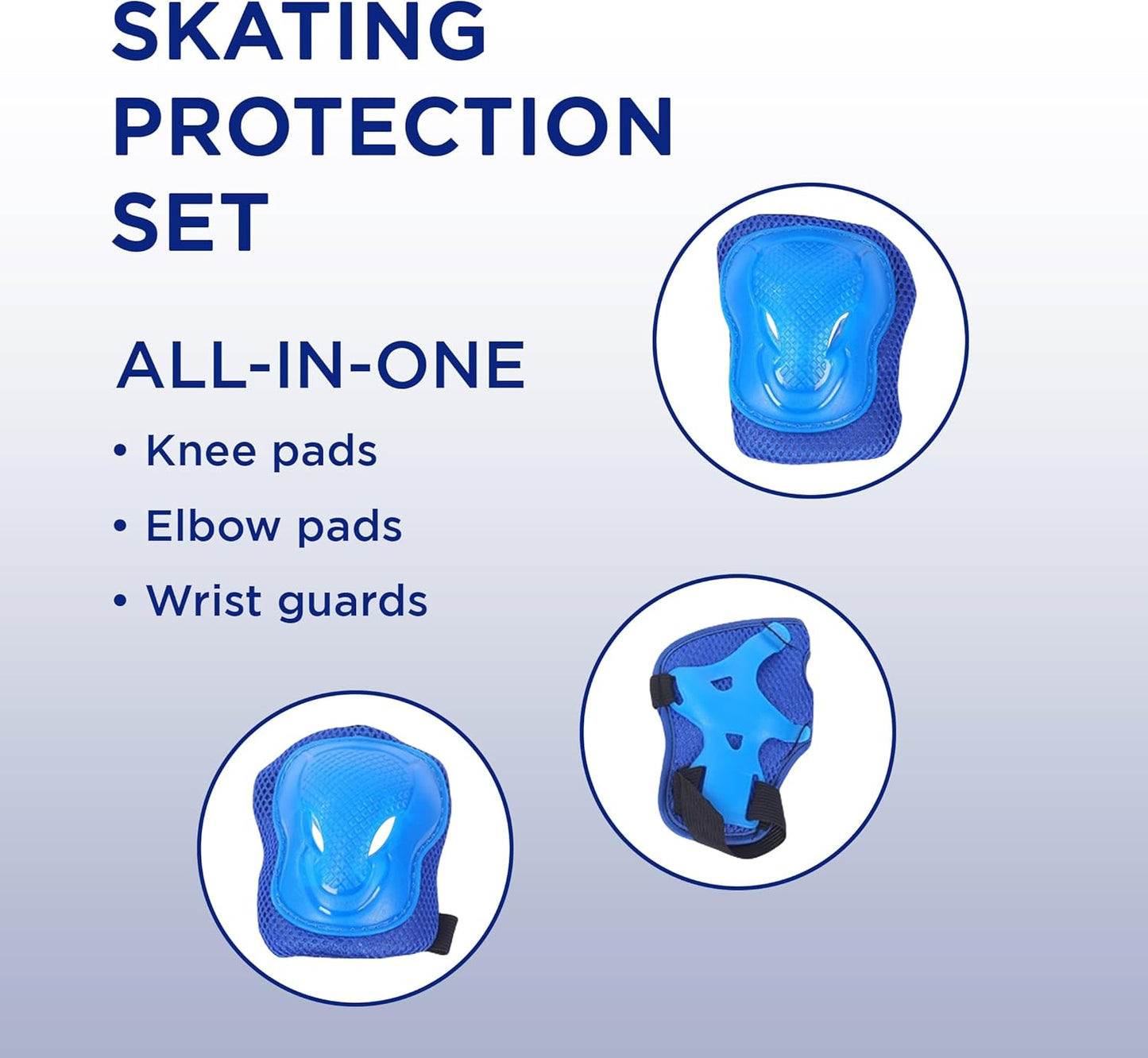 Endless EL1028 Protective Guard Kit for Skating, Cycling and Skateboarding with Knee, Elbow and Wrist Protector | Material: ABS, Nylon | With Adjustable Straps to Fit Perfectly for Adults