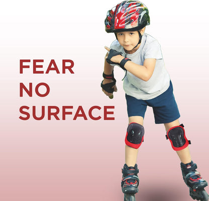 Endless EL1028 Protective Guard Kit for Skating, Cycling and Skateboarding with Knee, Elbow and Wrist Protector | Material: ABS, Nylon | With Adjustable Straps to Fit Perfectly for Adults