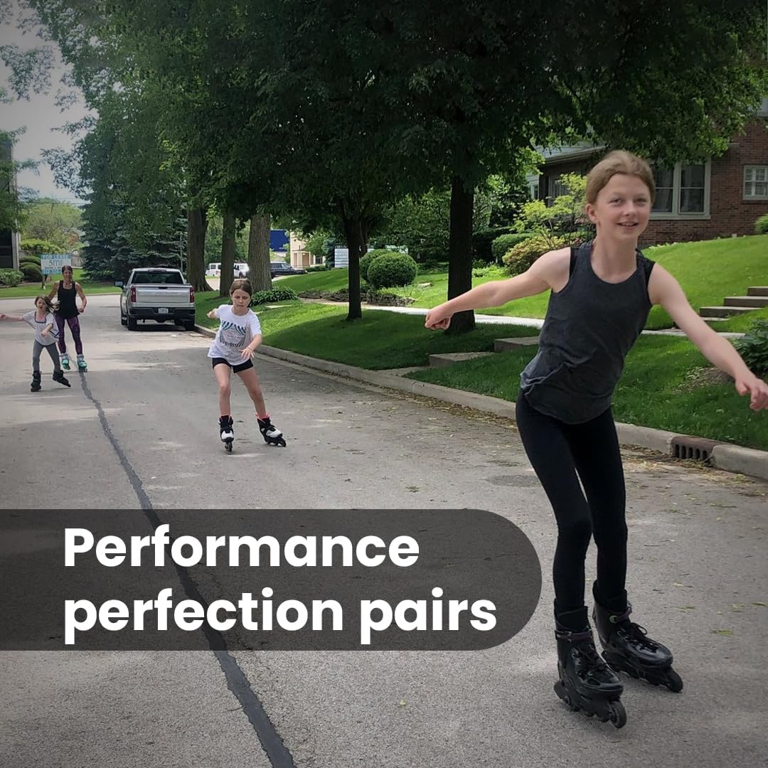 Endless EL1029 Adjustable Roller Skates Medium Size 34 EUR (UK 1.5) - 38 EUR (UK 5) for 6 to 12 Years | Strong Chassis and 70 mm PU Four Flashing Wheels | ABEC 7 Bearings | Indoor and Outdoor