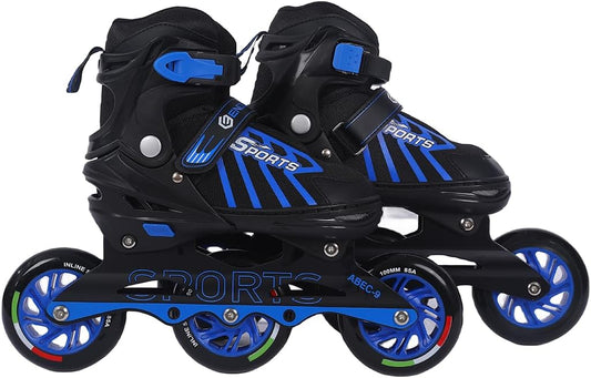 Endless EL1031 Inline Adjustable Skates | Aluminium Chassis and 100 mm PU Three Wheels | with ABEC 9 Bearings | Indoor and Outdoor