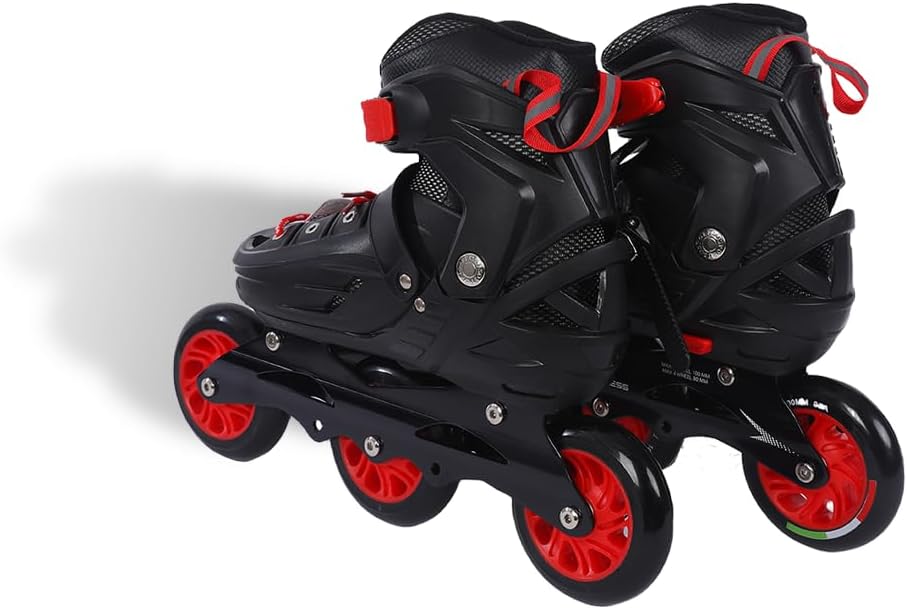 Endless EL1033 Inline Adjustable Skates | Aluminium Chassis and 100 mm PU Three Wheels | with ABEC 9 Bearings | Indoor and Outdoor