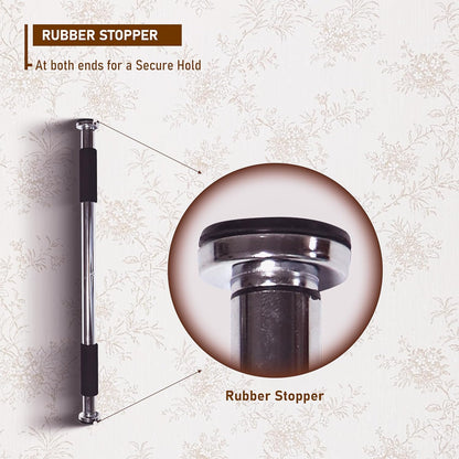 Endless EL1035 Stainless Steel Adjustable Pull Up Bar for Home Doorway | Material: Stainless Steel | For Strengthening Exercises at Home or Gym with Anti-Skid Cushion Grip | For Adult, Men and Women