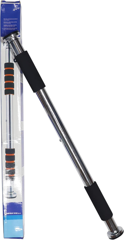 Endless EL1035 Stainless Steel Adjustable Pull Up Bar for Home Doorway | Material: Stainless Steel | For Strengthening Exercises at Home or Gym with Anti-Skid Cushion Grip | For Adult, Men and Women