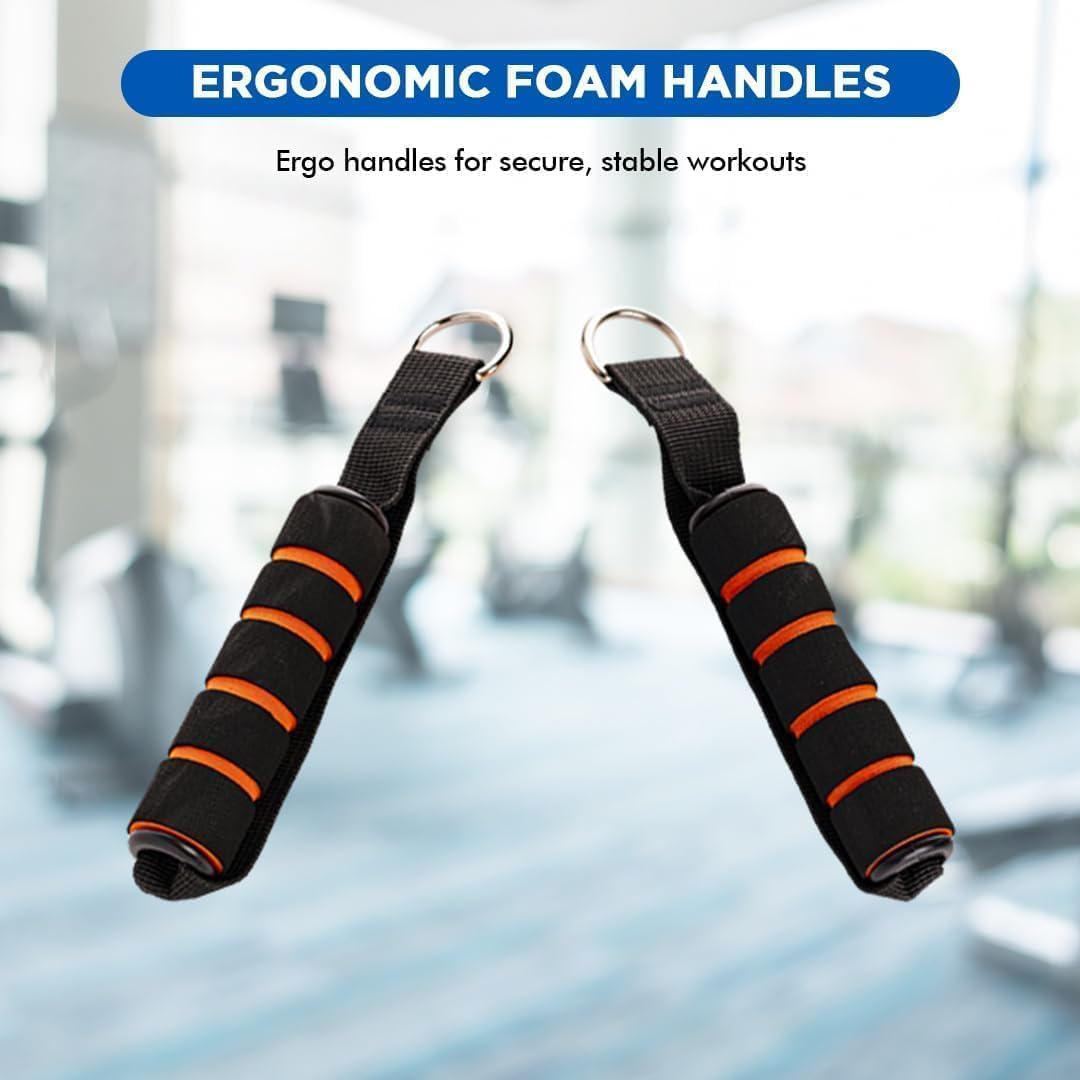 ENDLESS EL1043 Toning Tubes Set of 5 with Different Resistance Levels | Multi Color | Material: Natural Latex | with Door Anchor, Handles, Waterproof Carry Bag, Leg Ankle Straps for Men and Women