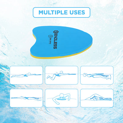 Endless EL1013 Swimming Kickboard With Comfortable Design | Material : EVA | For Beginners Swimming Training Floaters | For Kids and Adults Floating Pads