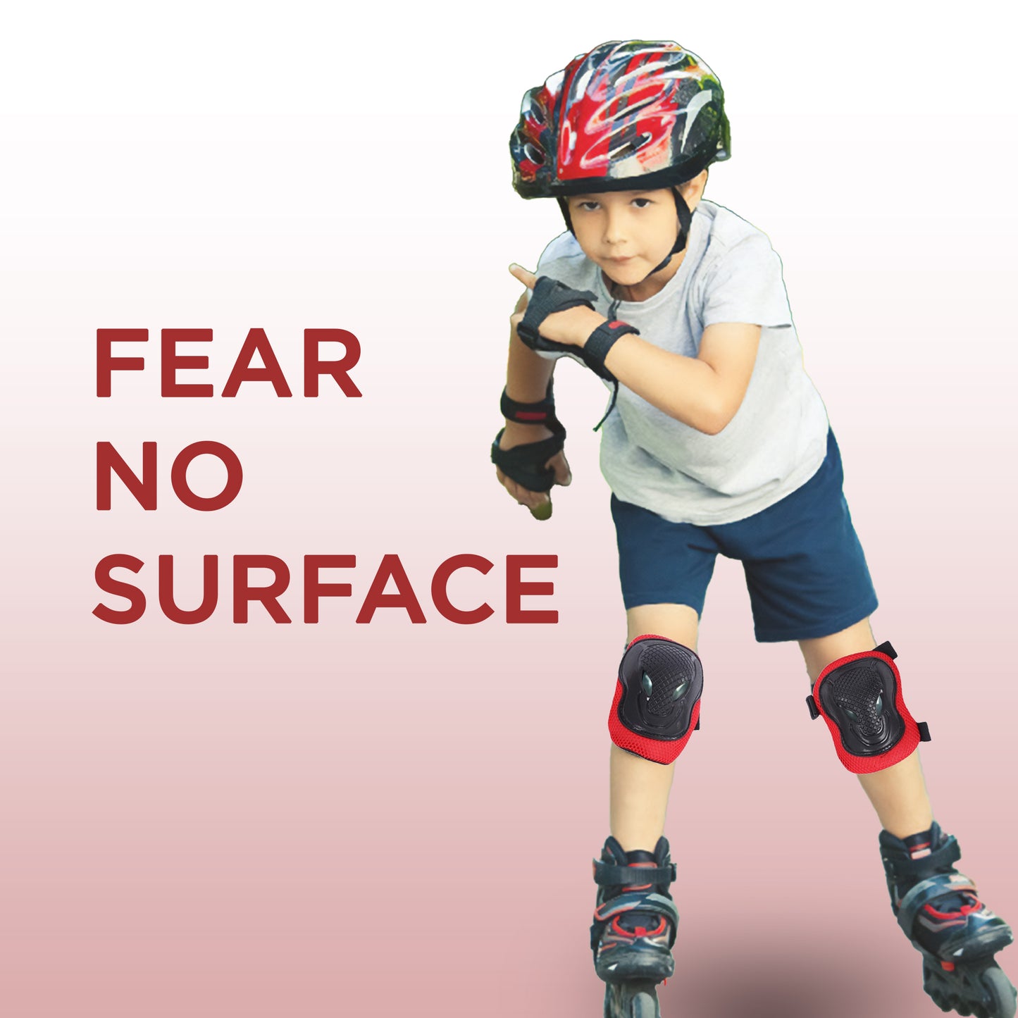 Endless EL1028 Protective Guard Kit for Skating, Cycling and Skateboarding with Knee, Elbow and Wrist Protector | Material : ABS, Nylon | With Adjustable Straps to Fit Perfectly for Adults