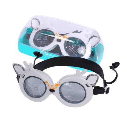 Endless EL1003 Children Swimming Goggle with Anti-Fog and UV Protection | Material : Silicon, PU | Attached Ear Buds and Adjustable Strap | Soft Silicone Gasket for Leak Proof | With Hard Case