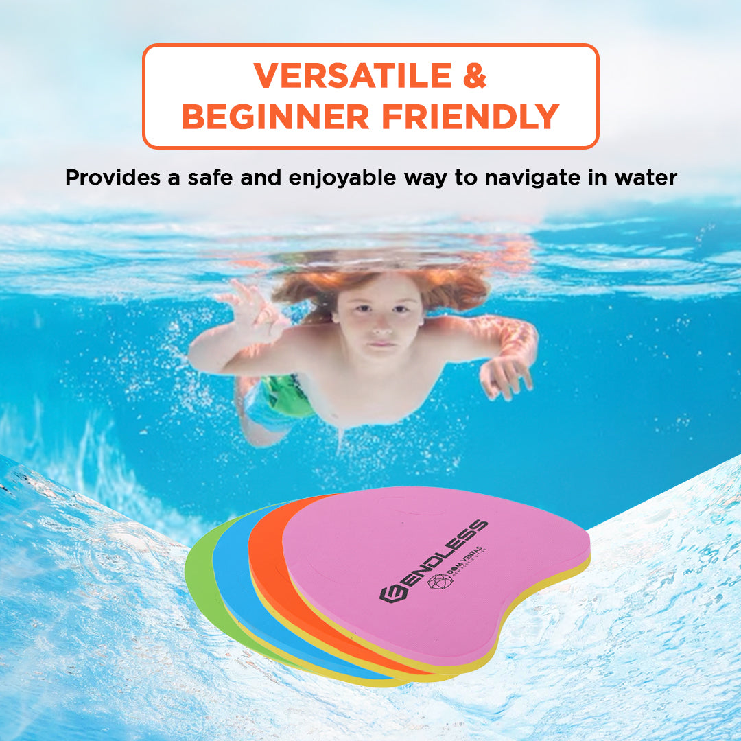 Endless EL1013 Swimming Kickboard With Comfortable Design | Material : EVA | For Beginners Swimming Training Floaters | For Kids and Adults Floating Pads