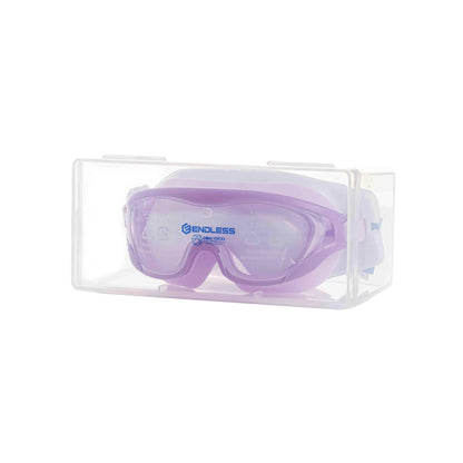 ENDLESS EL1010 Premium Swimming Goggle with Anti-Fog and UV Protection | Material: Silicon, PU | Stylish 180 Degree Wide View Glasses | Soft Silicone Gasket for Leak Proof | With Hard Case