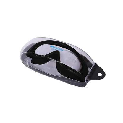 Endless EL1009 Premium Swimming Goggle with Anti-Fog and UV Protection | Material: Silicon, PU | Stylish Big Frame for more Visibility | Soft Silicone Gasket for Leak Proof | With Hard Case