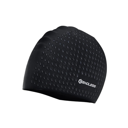Endless EL1021 Comfortable Silicon Swimming Cap with Bubble Design | Elastic Waterproof Swimming Cap for Long and Short Hair with Thicker Edge | For Adults, Women and Men|Free Size|Material : Silicon