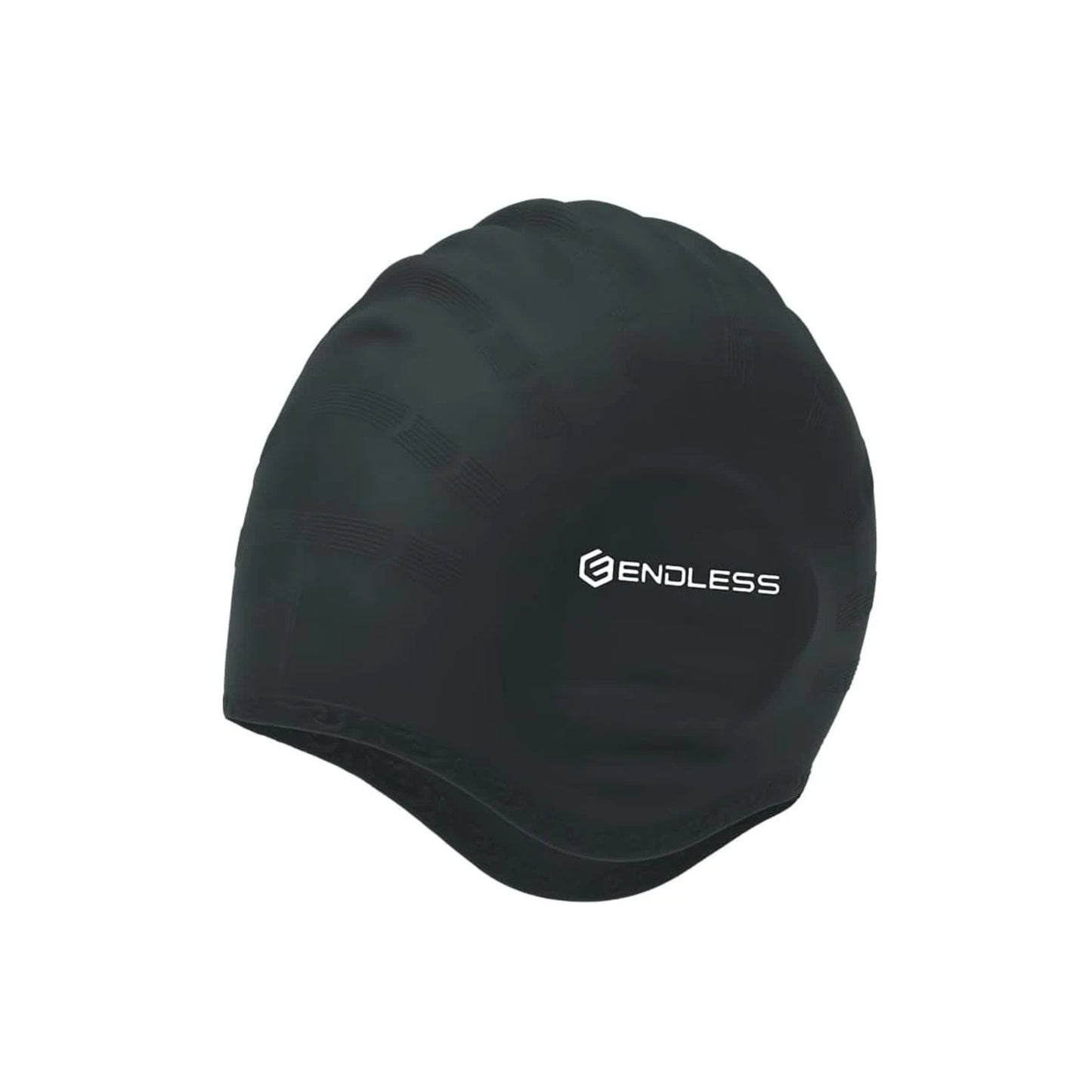 Endless EL1023 Comfortable Silicon Swimming Cap with Ergonomic Ear Pockets | Material : Silicon | Fully Elastic Waterproof Cap for Long and Short Hair with Thicker Edge | For Women and Men
