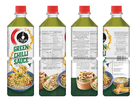 Ching's Green Chili Sauce | 680g Bottle | Spicy and Tangy Green Chili Sauce for Dipping, Cooking, and Marinades – Indo-Chinese Cuisine Essential