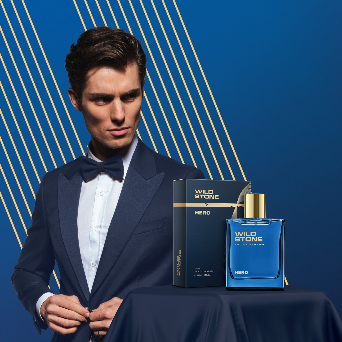 Wild Stone Hero Long Lasting Premium Perfume for Men | Eau de Parfum (EDP) | 100 ml / 3.4 Fl oz | Best Gift for Him l Premium Perfume for Men l Infused with Aromatic & Marine Notes