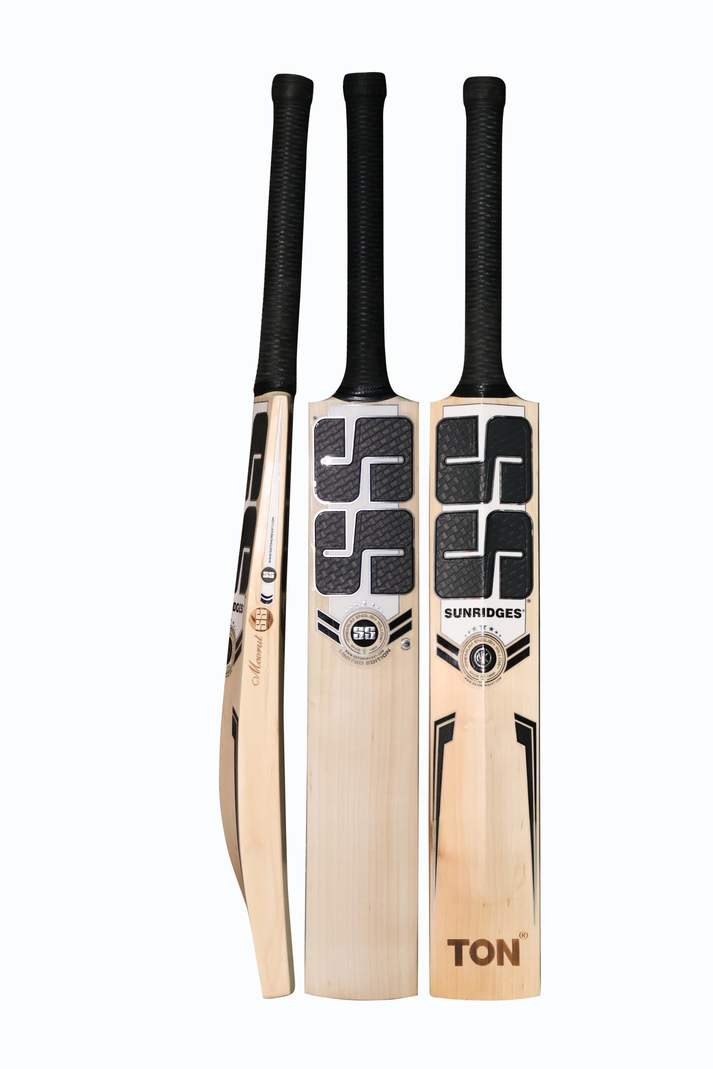 SS Ton Limited Edition English Willow Cricket Bat, Short Handle (Color May Vary)