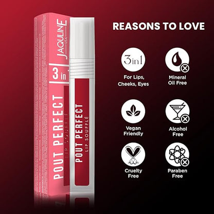 USA Pout Perfect Lip Souffle – Sugar Plum 03 | Soft Matte Finish, Lightweight & Long-Lasting Lip Color – Smooth Application and Comfortable Wear
