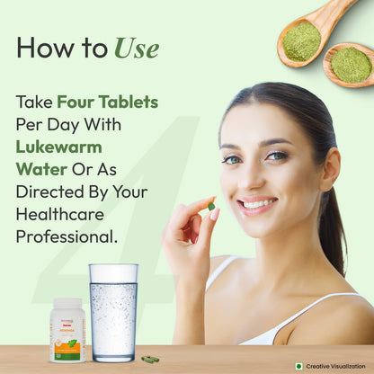 patanjali Nutrela Moringa Tablets 2000 mg | Natural Superfood Supplement for Energy, Immunity & Daily Wellness | 120 Vegetarian Tablets