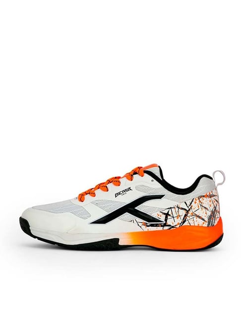 HUNDRED Beast Max Men Badminton Sport Shoes (Non Marking) | for Indoor Squash, Table-Tennis, Volleyball, Basketball & Paddle Pickle | Lightweight & Durable