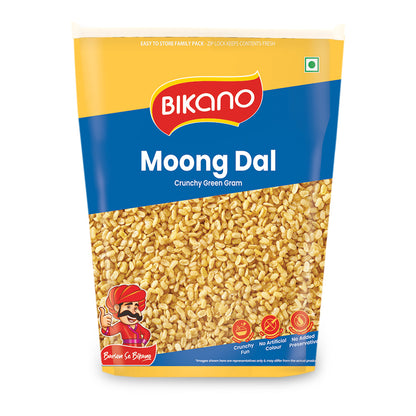 Bikano Moong Dal | Crispy & Lightly Salted Namkeen | Made with Husked Green Gram | Perfect Tea-Time Snack | 1kg
