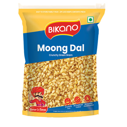 Bikano Moong Dal | Crispy & Lightly Salted Namkeen | Made with Husked Green Gram | Perfect Tea-Time Snack | 350g