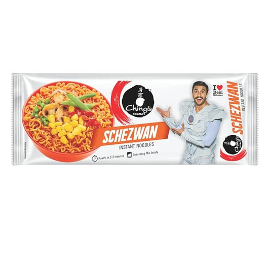 Ching's Secret Schezwan Instant Noodles | Single Pack | Spicy and Tangy Indo-Chinese Style Noodles – Quick and Flavorful Snack