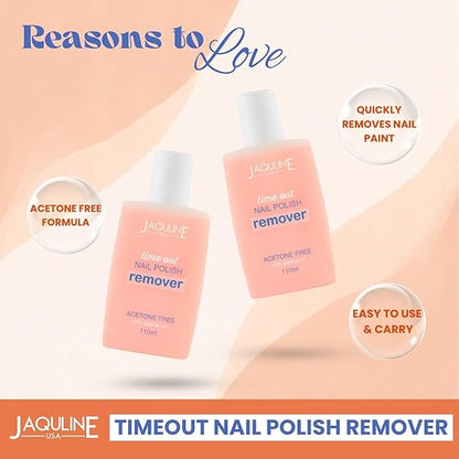 USA Time Out Nail Polish Remover – 110ml | Quick & Effective Formula for Removing Nail Color | Gentle on Nails & Cuticles