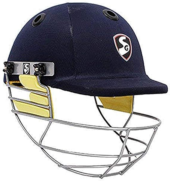 SG Blaze Tech Cricket Premium Helmet | Available in Blue, Black, and Green | Lightweight and Strong Protective Gear for Batting – Adjustable Fit for Men, Women, and Youth