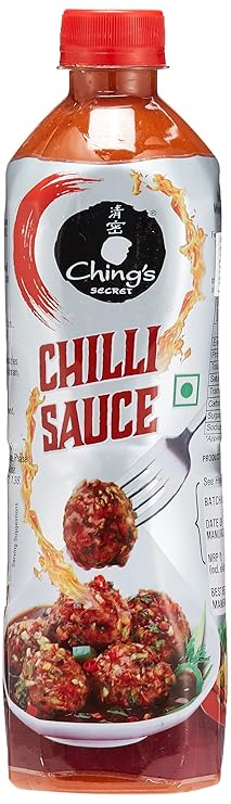 Ching's Secret Red Chilli Sauce | 650g Bottle | Hot and Tangy Indo-Chinese Sauce for Cooking, Dipping, and Marinades