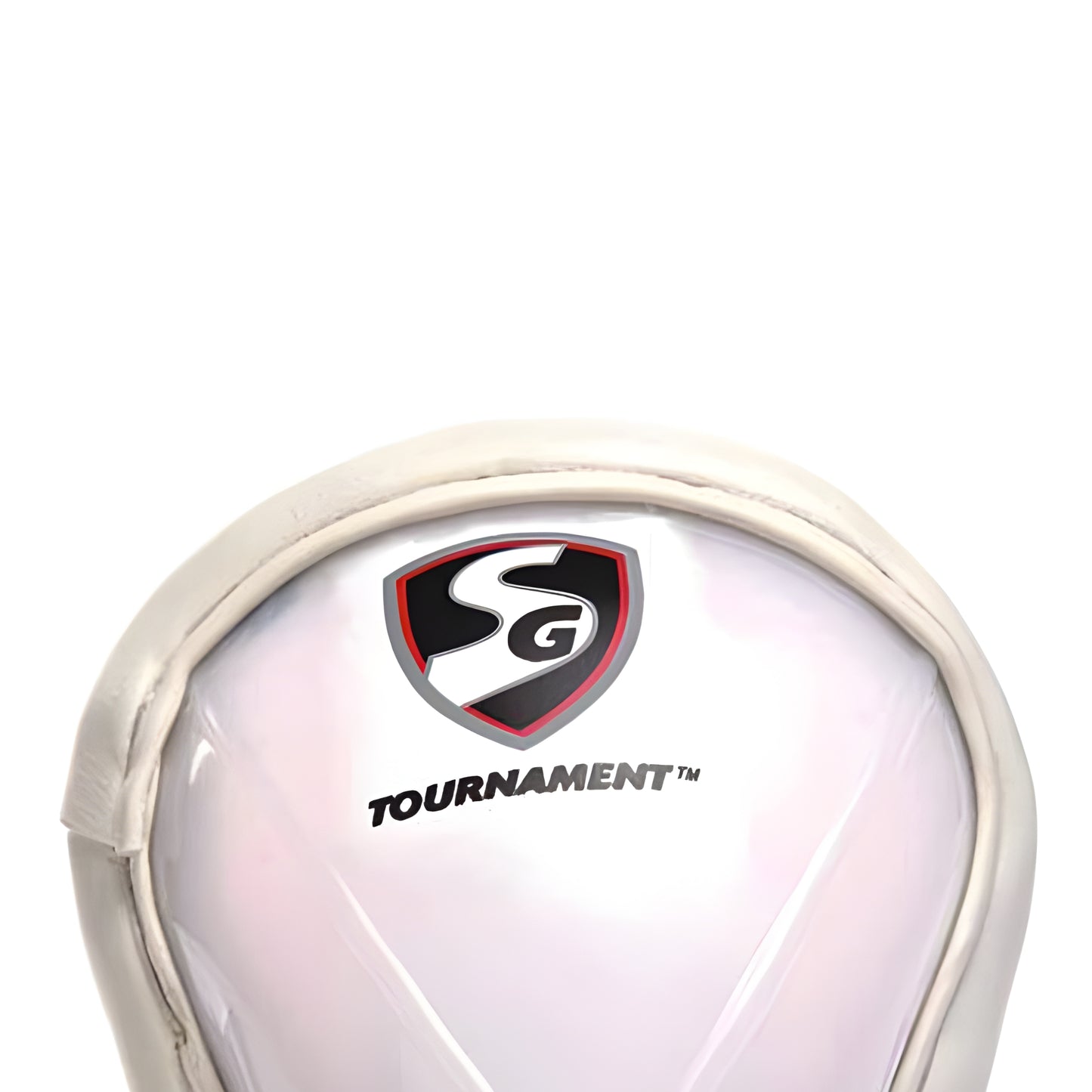 SG Premium Abdominal Pads | White | Men's Size | Plastic | Men | High Impact-Resistant | Foam Casing | Fluffed Cotton Stuffing | Groin Protection | Fits Jockstraps & Briefs