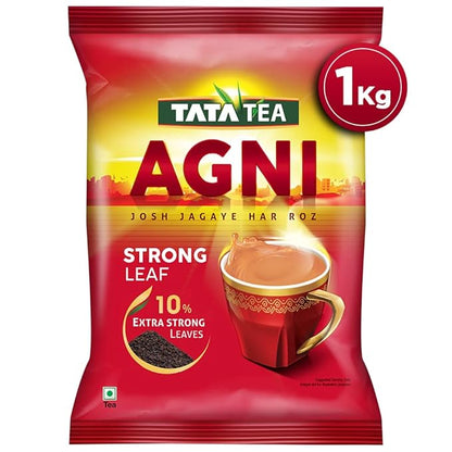 Tata Tea Agni | 1kg Pack | Strong and Refreshing Black Tea – Perfect for Chai Lovers – Rich Aroma and Bold Flavor | Loose Leaf Tea