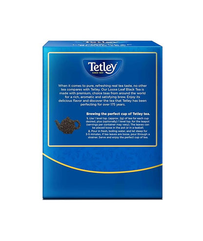 Tetley Premium Loose Leaf Tea | 15.87oz (450g) | Rich and Full-Bodied Black Tea – Perfect for Hot Tea, Iced Tea, or Traditional Chai