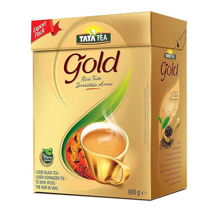 TATA Tea Gold Loose Leaf Premium Black Tea | 31.7oz (900g) | Rich Aroma and Smooth Taste – Perfect for Chai or Black Tea Lovers | Loose Leaf Indian Tea