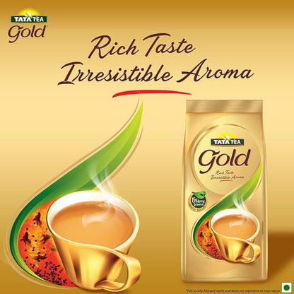 Tata Tea Gold | 500g Pouch | Rich Aroma and Smooth Taste Black Tea – Perfect for Chai or Plain Tea