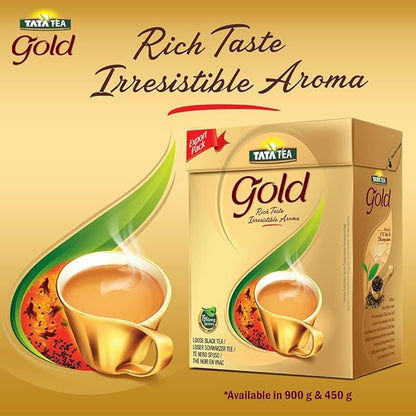 TATA Tea Gold Loose Leaf Premium Black Tea | 31.7oz (900g) | Rich Aroma and Smooth Taste – Perfect for Chai or Black Tea Lovers | Loose Leaf Indian Tea