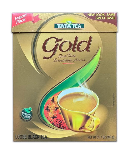 TATA Tea Gold Loose Leaf Premium Black Tea | 31.7oz (900g) | Rich Aroma and Smooth Taste – Perfect for Chai or Black Tea Lovers | Loose Leaf Indian Tea