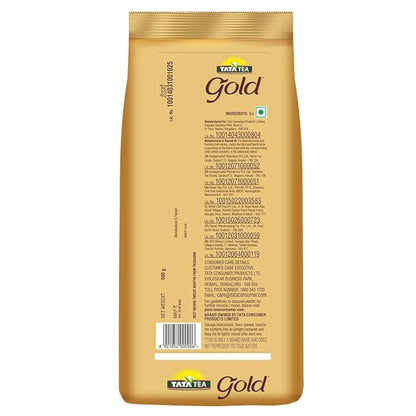 Tata Tea Gold | 500g Pouch | Rich Aroma and Smooth Taste Black Tea – Perfect for Chai or Plain Tea