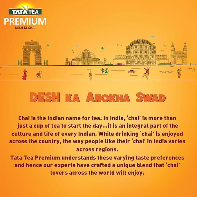 Tata Tea Premium | Loose Leaf Black Tea | 1kg Pack | Rich and Aromatic Indian Tea – Perfect for Chai or Plain Tea