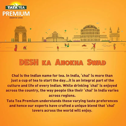 Tata Tea Premium | Loose Leaf Black Tea | 1kg Pack | Rich and Aromatic Indian Tea – Perfect for Chai or Plain Tea