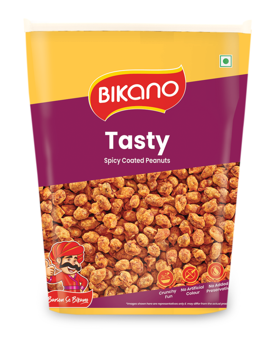 Bikano Tasty Spicy Crunchy & Roasted Snack | Premium Nutty Delight with Rich Spices | Perfect Munch for Any Time | Packed with Bold Flavors & Quality Ingredients – 1kg