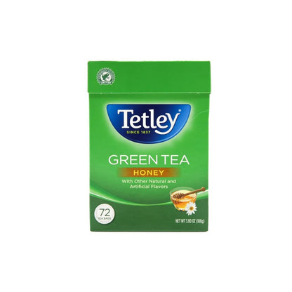 Tetley Green Tea Honey | 72 Tea Bags | Light and Refreshing Green Tea with Natural Honey Flavor – Antioxidant-Rich Wellness Drink | Ethically Sourced