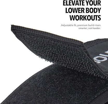Boldfit Ankle Straps For Gym With Metal D-rings Unisex Ankle Strap For Cable Machine Exercise Padded Ankle Bands For Leg Extensions, Kickback Ankle Gym Accessories For Men Workout Neoprene 1Pair Black