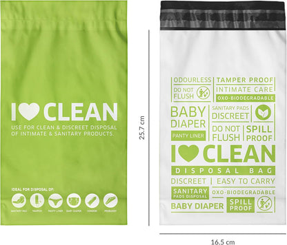 Bodyguard Baby Diaper Disposable Bag | Leak-Proof, Odor-Locking & Eco-Friendly Disposal Bags | Hygienic Waste Bags for Baby Diapers, Sanitary Products & Wet Wipes