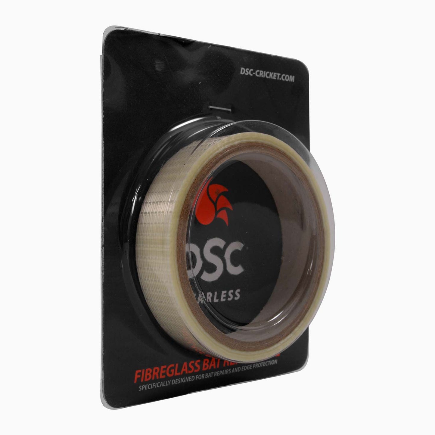 DSC Fiberglass Cricket Bat Tape | Color: White | Material: Fiberglass | Weight: 60g |Use to Reduce Crack of Bat | Protects Willows from Damages | Strong Self Adhesive | Easy to Apply by Everyone