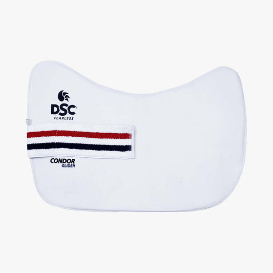 DSC Condor Glider Cricket Chest Guard | Color: White | Size: Mens | for Adult | Enhanced Protection | Lightweight Body Armor | Impact-Resistant Padded Shield