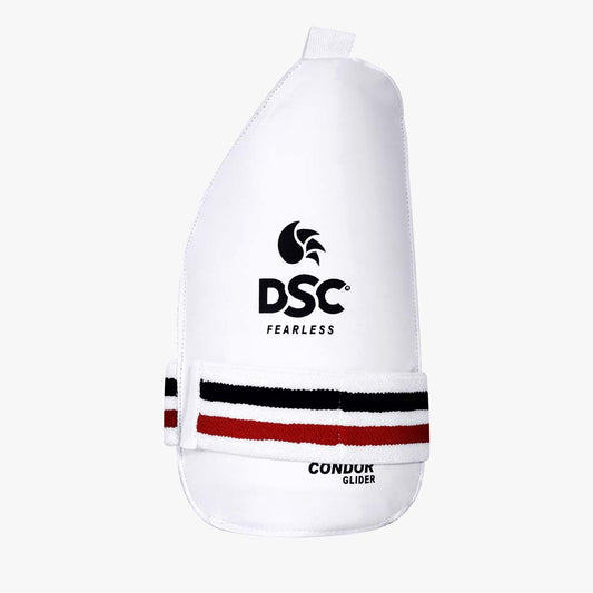 DSC Condor Glider Cricket Inner Thigh Pad | Color: White | Size: Mens | Material: PVC | Sweat Absorbent & Breathable | Lower Body & Premium Protection | Adjustable Straps | Flexible Movement