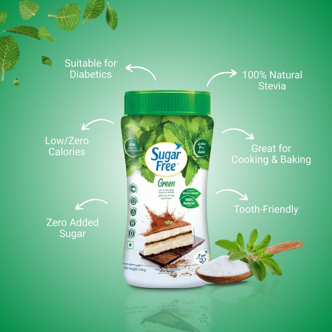 Sugar Free Green Powder Supplement, Plant-Based Greens Blend, No Added Sugar Daily Green Drink Mix, Supports Daily Nutrition, 200g (Pack of 3, 600g)