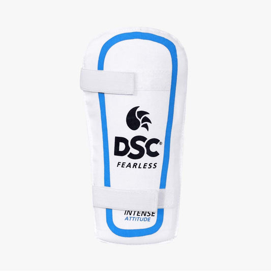 DSC Intense Attitude Cricket Arm Guard | Color: White | Size: Mens | Material: PVC, Cotton & Foarm | for Mens & Boys | Elbow Protective Sports Accessories | Forearm Protector