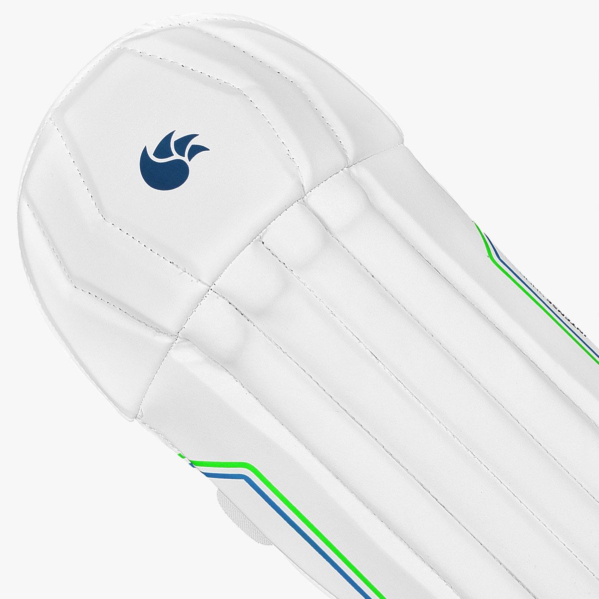 DSC Intense Shoc Cricket Wicket Keeping Legguard | Color: White | Material: PVC | for Men & Boys | Mesh Instep | Highly Comfortable | Perfect Fitted | Low Density Foam in The Bolsters