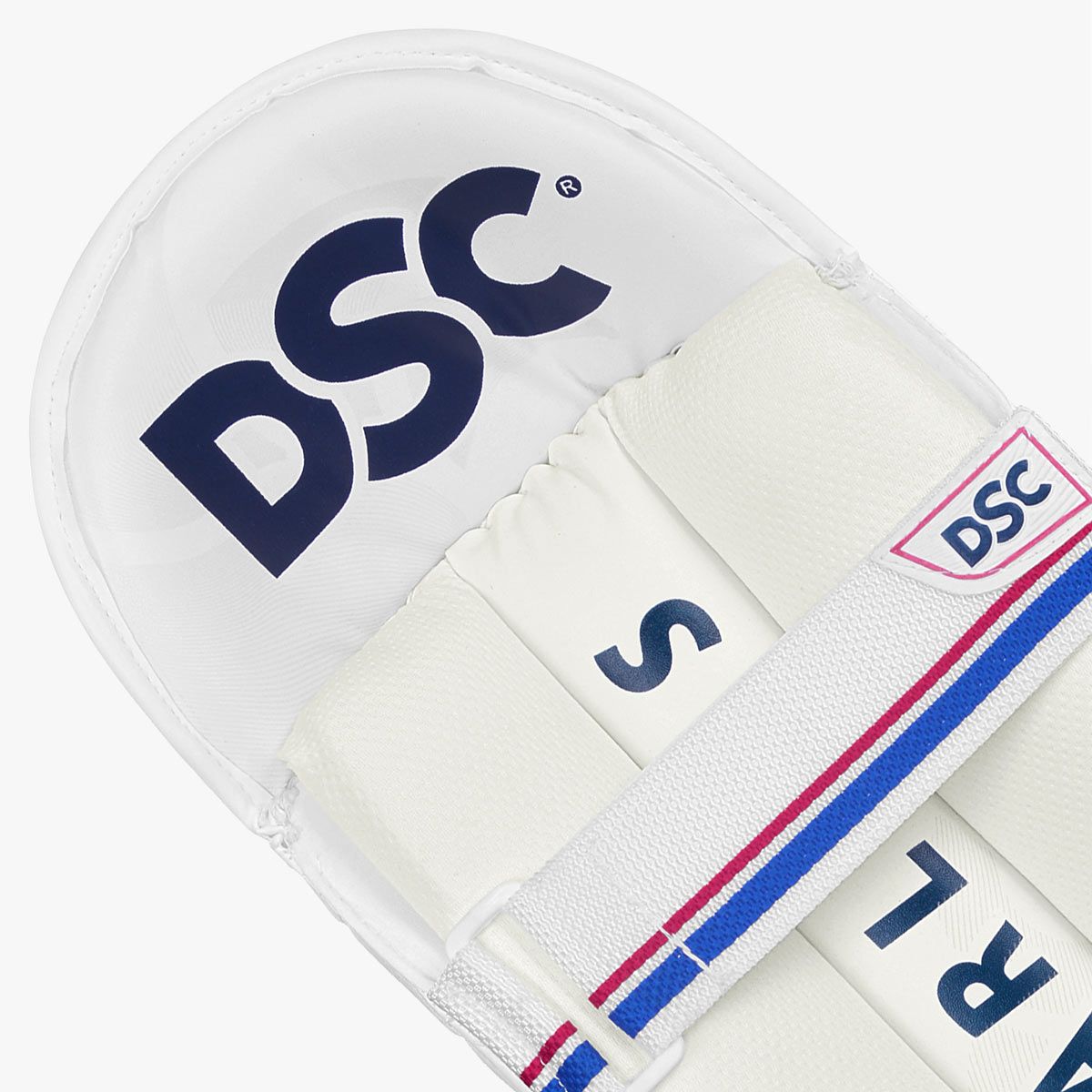 DSC Intense Speed Cricket Wicket Keeping Legguard | Color: Multicolor | Material: PU, Foam | Skill Level: Professionals | Breathable | Mesh Instep | High-Density Foam | Lightweight Padded